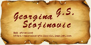 Georgina Stojinović vizit kartica